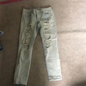 American Eagle super stretch ripped jeans